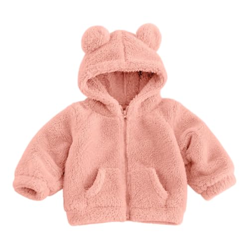 Toddler Baby Girls Fleece Jacket Fuzzy Warm Zip Up Winter Coat 18-24 Months - image 4