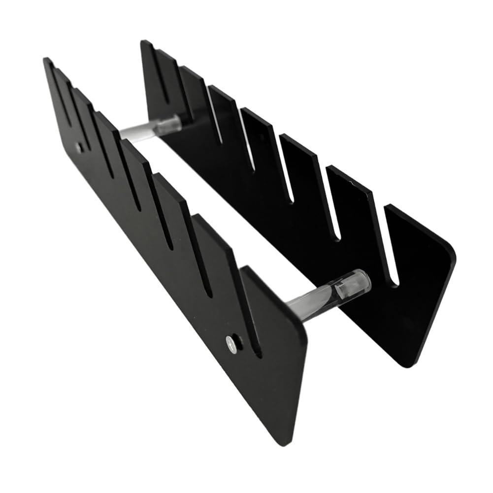 CTRLZS Hat Stand for Baseball Caps Acrylic Hat Rack for 7 Baseball Caps Hat Storage Display for Bedroom Dresser Black