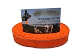 Beckers Beste Tiernahrung Nylonleine Ohne Schlaufe Nylon | Nylon Hundeleine | Nylon Arbeitsleine | Führleine | Trainingsleine | Signal Farben | Langlebig und Sehr Robust (10 m, Orange Reflektierend)