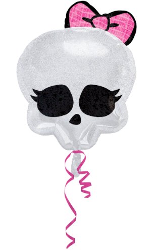 Anagram International Skullette Badge Foil Balloon, 18