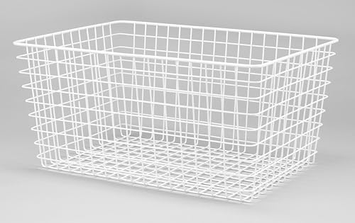 Cestas de almacenamiento de alambre blanco Whitmor para un hogar moderno y una oficina ordenada