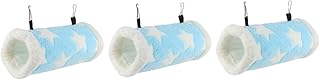 Abaodam 3 Pçs Ninho De Túnel Casa De Hamster Macio Cama De Hamster De Pelúcia Cobaia Ninho Quente Gaiola De Hamster Túnel De Estimação Casa De Túnel Balanço Interior Hamster Esconderijo