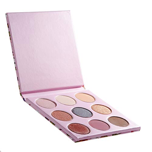 Winky Lux Kitten Eyeshadow Palette, High-Pigment Eye Shadow Palette, Includes 9 Pressed Powder Color Shades that Brushes on in Four Star Powered Finishes, 15.3g