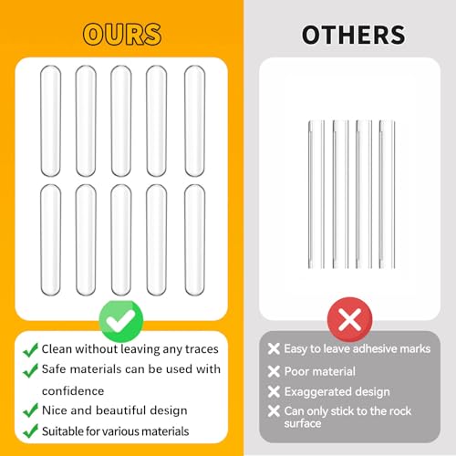 EBUKTUK 10pcs,Wall Bumpers,Door Stoppers,Furniture Bumper,Silencing pad,Anti collision pad,Using for Refrigerator door,Entrance doors,Cabinet doors,Toilet covers,Table corners(M, 6.3*1cm(2.48*0.39in)