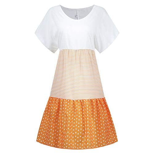 Beach Dresses For Women 2023 Birthday Dresses For Women Sexy Date Night Outfit For Women Maternity Vacation Shorts Resort Boho Cover Up Vacation Casual Womens Summer Dresses Casual(B Yellow,4X-Large) #TOP2