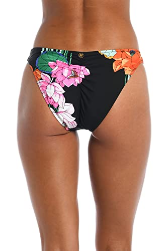 Sunshine 79 Women\'s Standard French Cut Bikini Swimsuit Bottom, Black//Mystic Lotus, 8 - Thumbnail 2