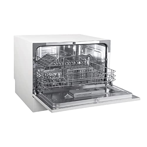 Honeywell Countertop Dishwasher With 6 Place Settings, 6 Washing Programs, Stainless Steel Tub, Ul/Energy Star- Stainless Steel #TOP4