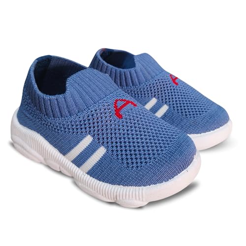 Image of Infant Shoes for Baby Boys & Girls | Musical Sound Walking Shoes | First Walker Shoes for Toddlers | Lightweight Breathable Knit Sneakers | Soft Sole Comfortable Slip On Shoes for Newborns, Babies & Kids