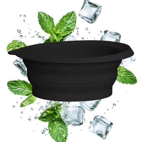 Zwpontia Ice Bowl for Face,Reusable Silicone Cooling Cold Mold,Camping Wash Basin | for Women Men Facial Home Travel Bath Beauty SPA