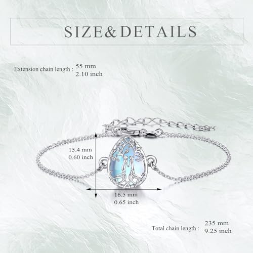 YFN Sterling Silver Tree of Life Bracelet - Sister Bracelet Jewelry, Birthday Gift for Sisters4