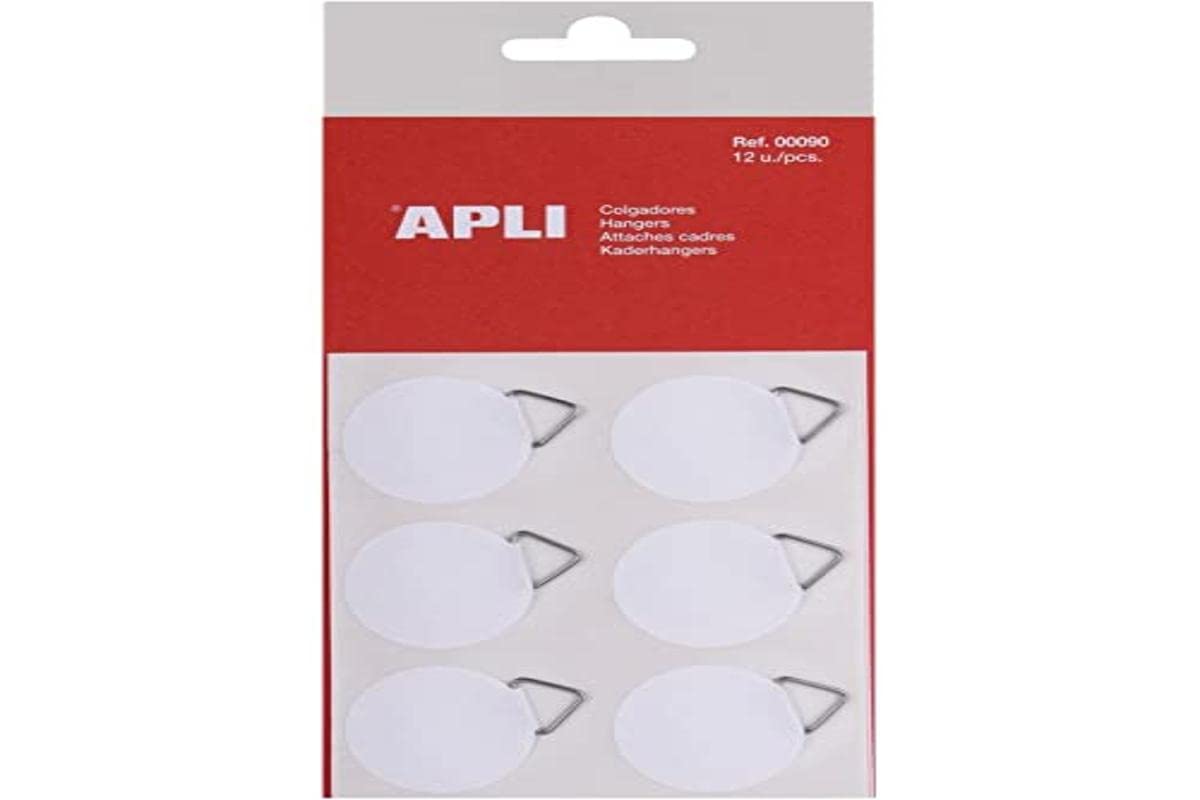 Fascette Adesive Apli Per Cornici - Confezione Da 12 Pezzi - Diametro 30 Mm Bianco - Foto 4