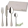 Elevate Your Dining Experience: Buy the Villeroy & Boch Kreuzband Septfontaines 24-Piece Cutlery Set in Silver Stainless Steel