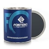 Schwimmbadfarbe Poolfarbe Poolbeschichtung Schwimmbeckenfarbe Anthrazitgrau - 750ml