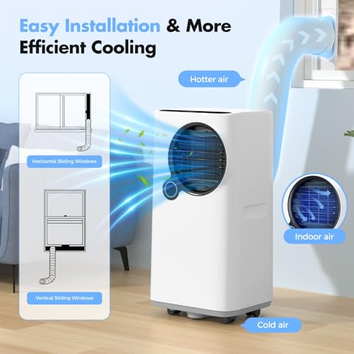 Portable Air Conditioners, 16000 btu Smart AC Unit with Cooling/Dehumidifier/Fan, APP/Remote Control 24h Timer Air Conditioner for Room Indoors
