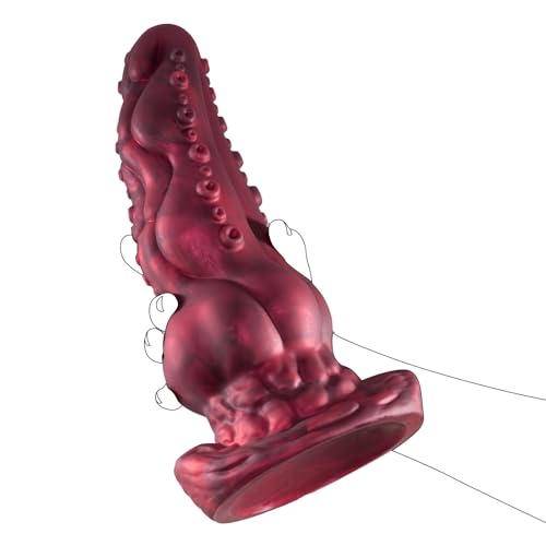 Image of 11.8 Inch Silicone Huge Anal Plug, XXL Large Thick Butt Plug with Big Knot, Massive Monster Tentacle Dildos with Suction Cup, Anal Trainer Dilator Adult Sex Toys for Advanced Men Women