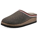 WHITE MOUNTAIN Women's Bundle Up Mule, Brown/Fabric, 9 M