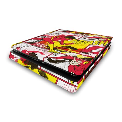 Autocollant de jeu Flash vinyle DC Comics pour personnaliser votre espace gaming PS4 Slim