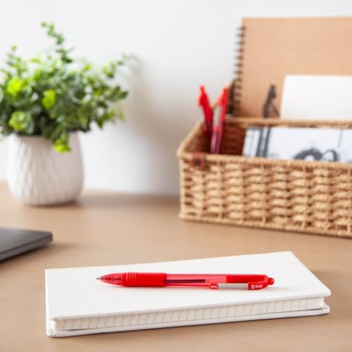 Image of Zebra Pen Z-Grip Retractable Ballpoint Pen, Red Ink, 1.0mm, 18-Pack | Smooth Writing, Medium Point Tip, Ideal for Planners, Note-Taking, School and Office Supplies, and Everyday Writing (22318)