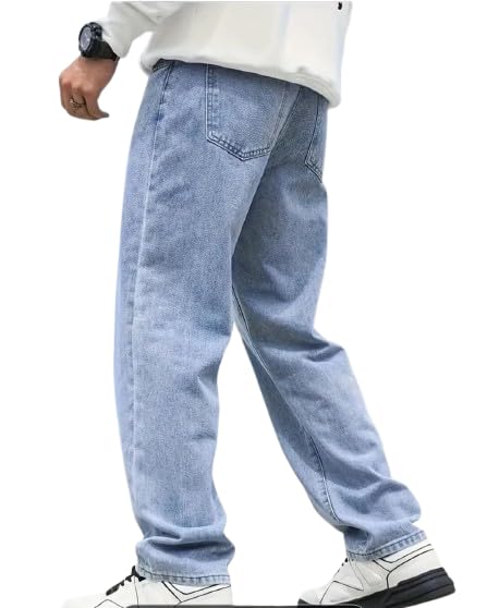 FASHIRU】cocoon baggy denim blue2
