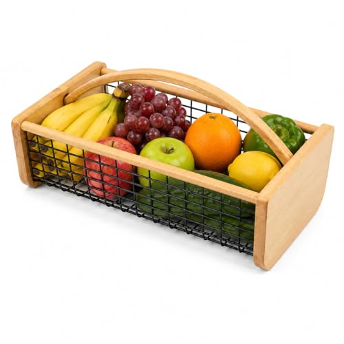 Large Garden Harvest Basket with Handles