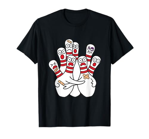 Escuadrón Abrazo de Bolos Caricatura Lesionados Camiseta