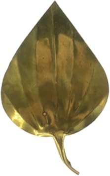 Brass Paan Patta or Betel Leaf used in Worship of Lakshmi Pack of 1