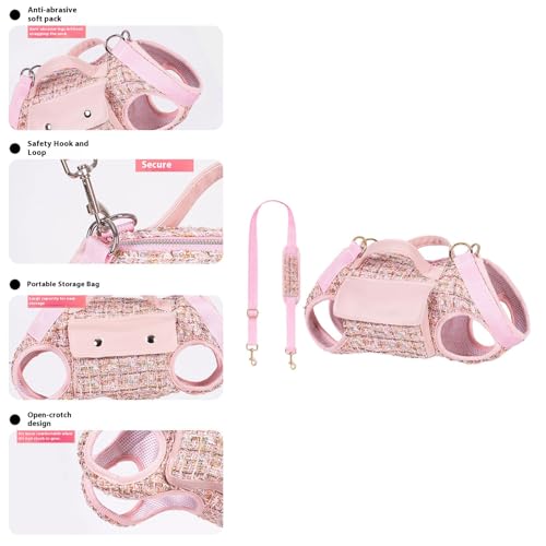 Mochila transportadora para perros pequeños FOLODA con asa de correa cómoda 7
