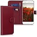 Produktbild kwmobile ZTE Blade A612 Hülle - Kunstleder Wallet Case für ZTE Blade A612 mit Kartenfächern und Stand - Bordeaux