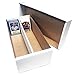 (6) Shoe 2 Row Storage Boxes (1600 Ct.) - Cardboard Storage Box - Baseball, Football, Basketball, Hockey, Nascar, Sportscards, Gaming & Trading Cards Collecting Supplies by MAX PRO