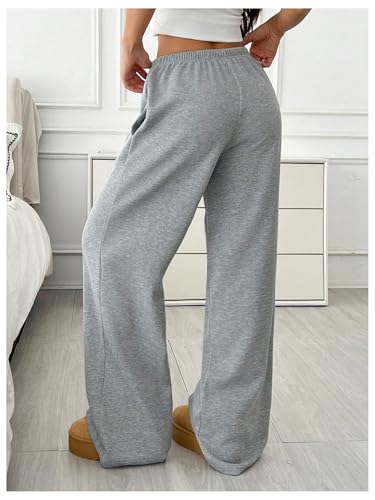 SOLY HUX Women's Drawstring Sweatpants Low Rise Baggy Wide Leg Pants with Pockets2