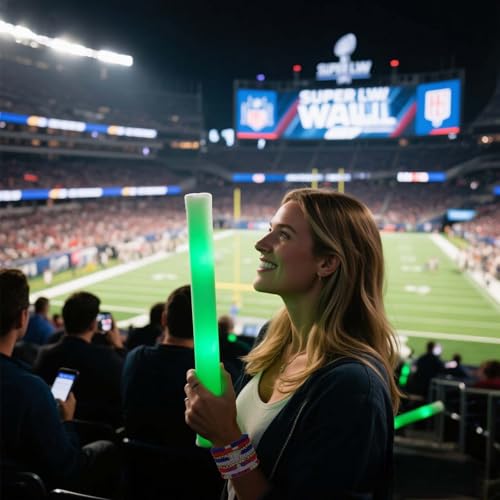 Kubbon Game Day Bracelets for Women Stackable Beaded Stretch Bracelet Football Mom Accessories Football Sport Fan Bracelet Handmade Outfits Jewelry Game Day Accessories Gifts2