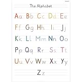 PACKLIST English Alphabet Plakat dla dzieci - bardzo duży A1 (84x60cm) ABC Wall Chart | Jasny, zabawny i kolorowy list do łatwej nauki, idealny wystrój dla klas szkolnych, przedszkoli i zabaw