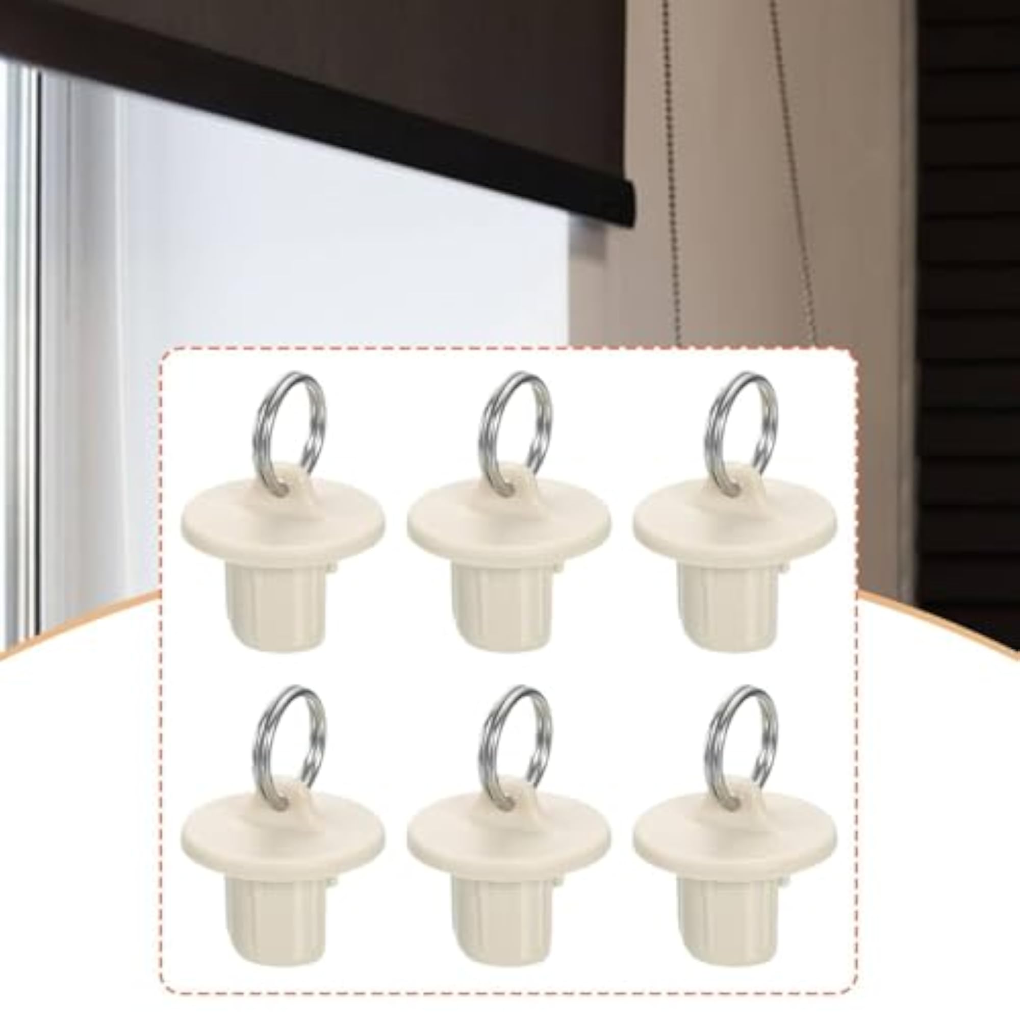 6Pcs Roller Shade End Caps Weather Resistant