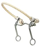 Weaver Leather 25-1073 Stop & Turn Hackamore with Rope Noseband, Stainless Steel, 5' Cheeks