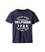 Tommy Hilfiger Denim Men's Little Boys' Graphic Short Sleeve Tee, Swim Navy, Large/6