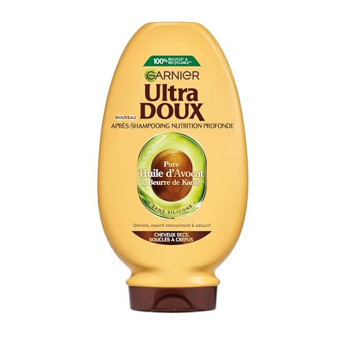Garnier Ultra Doux Conditioner für trockenes und lockiges Haar, 250 ml – Ansicht 1