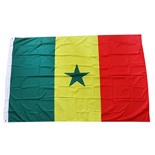 Peosaard Drapeaux de Pays, Drapeau du Sénégal Grand Drapeau du Sénégal Fade Fade Célébrations nationales bannières pour Les défilés événements Sportifs