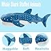 Mukouxun Giant Whale Shark Plush Pillow Toy - Realistic Big Stuffed Animal