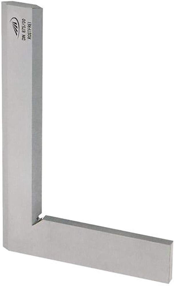 Helios Preisser Haarwinkel GG 00, gehärtet (DIN 875, rostfreier Stahl, Schenkellänge 150 x 100 mm) 0388 205