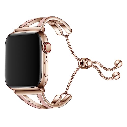 Bracelet Apple Watch 49mm robuste avec fermoir sécurisé en maillons métalliques