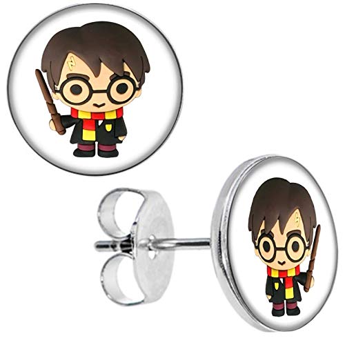 Preisvergleich Produktbild Selles® Nina - Hypoallergene Ohrstecker Harry Potter - 10*mm - Ohrschmuck Edelstahl Antiallergisch NS-5792 FanschmuckNEU