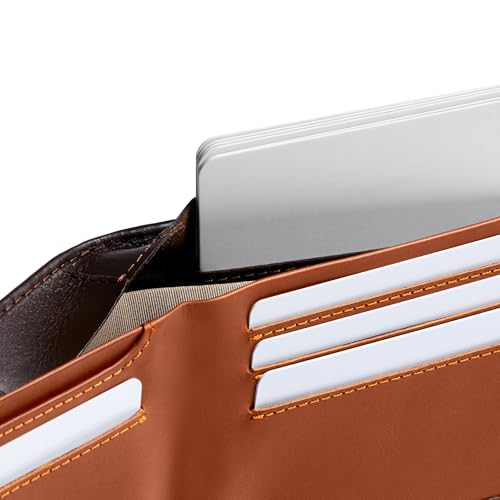 Image of Bellroy Hide & Seek Wallet (Slim Leather Bifold Design, RFID Protected, Holds 5-12 Cards, Coin Pouch, Flat Note Section, Hidden Pocket)