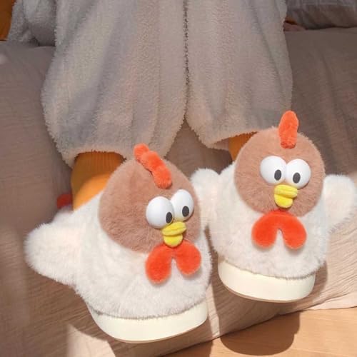 Chaussons d'hiver doux hérisson pantoufles chaudes et confortables maison - 5