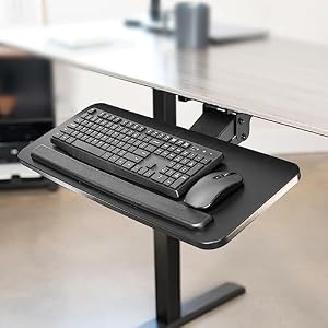 VIVO Black Under Desk 25 x 10 in Keyboard Tray, MOUNT-KB03B — photo 2 of 6