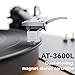 Stack Stone Hi-Fi Vinyl Record Player with Speakers, All in One Vintage Belt Drive Wooden Turntable for High Fidelity Sound by Jamo, Magnetic Cartridge, Ti Amplifiers, Bluetooth, Anti-Skate, Auto Off