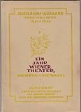  Ein Jahr Wiener Theater 1945-1946. Gesamtausstattung Professor Nandor Korber-Kóra.