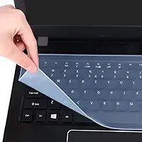 Película de teclado transparente de silicone à prova de poeira de 25 cm para laptop, notebook, MacBook, capa protetora de teclado transparente à prova d'água