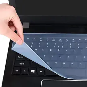 Película de teclado transparente de silicone à prova de poeira de 25 cm para laptop, notebook, MacBook, capa protetora de teclado transparente à prova d'água