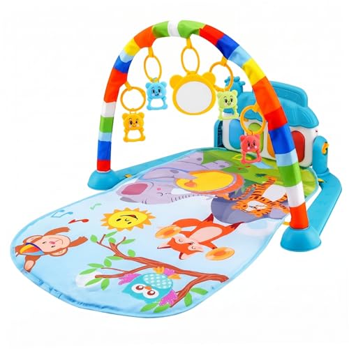 Salle de sport pour bébé au salon pour amuser votre nouveau-né