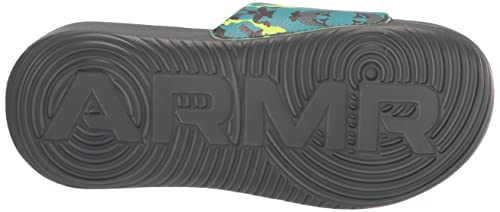 Under Armour Boy's Ansa Graphic Fixed Strap Slide Sandal, (300) Lime Surge/Pitch Gray/Lime Surge, 7 Big Kid #TOP3
